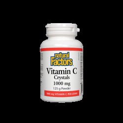 Витамин С, прах - Vitamin C Crystals 1000 mg, 250 дози Natural Factors