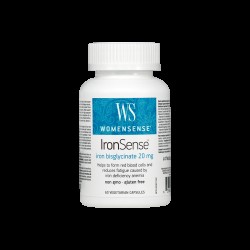 IronSense® WomenSense®/ Желязо (бисглицинат) 20 mg x 60 капсули Natural Factors