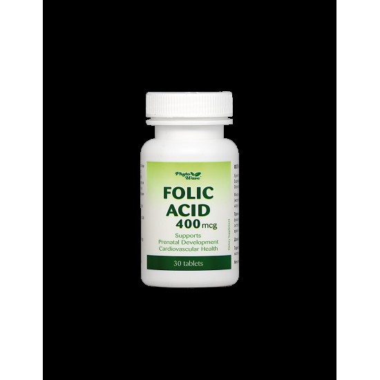 Folic Acid/ Фолиева киселина 400 mcg х 30 таблетки