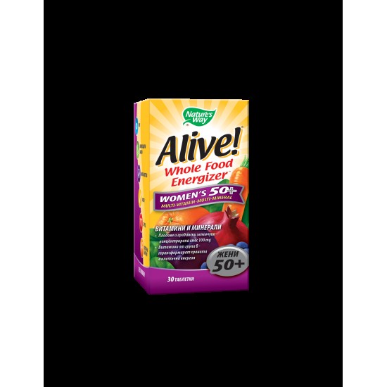 Alive! Women's 50+ / Алайв! Мултивитамини за жени 50+ x 30 таблетки Nature’s Way