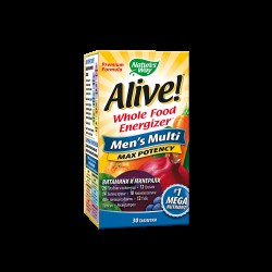 Alive! Men's Multi Max Potency / Алайв! Мултивитамини за мъже x 30 таблетки Nature’s Way