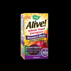 Alive! Women's Multi Max Potency/ Алайв! Мултивитамини за жени x 30 таблетки Nature’s Way