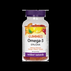 Omega-3 Gummies/ Омега-3 х 90 желирани таблетки с вкус на портокал, череша и лимон