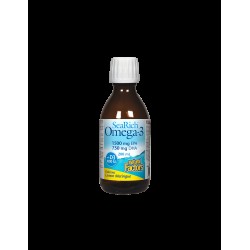 Мозъчна дейност, здрави кости и стави - Омега 3 и витамин D3 SeaRich, 200 ml Natural Factors