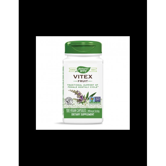 Vitex Fruit/ Витекс (плод) 400 mg x 100 капсули Nature’s Way