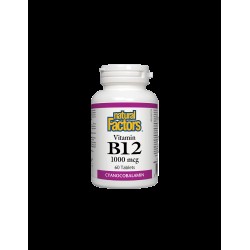 Vitamin B12/ Витамин В12 (цианокобаламин) 1000 mcg х 60 таблетки Natural Factors,