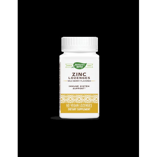 Zinc Lozenges/ Цинк с Ехинацея и Витамин С х 60 таблетки за смучене Nature’s Way