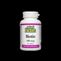 Biotin/ Биотин 300 mcg x 90 таблетки Natural Factors