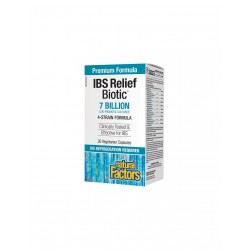 IBS Relief Biotic™ / Мултипробиотик 4 щама, 7 млрд. активни пробиотици x 30  капсули Natural Factors