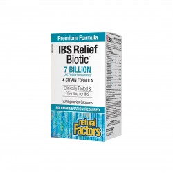 IBS Relief Biotic™ / Мултипробиотик 4 щама, 7 млрд. активни пробиотици x 30  капсули Natural Factors