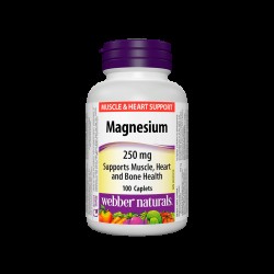 Magnesium/ Магнезий 250 mg x 100 каплети Webber Naturals