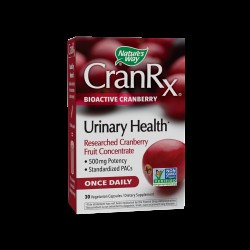 CranRx® Bioactive Cranberry/ Червена боровинка 500 mg х 30 капсули Nature’s Way