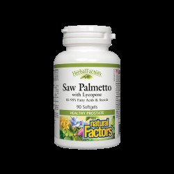 Saw Palmetto with Lycopene/ Сао Палмето с Ликопен х 90 софтгел капсули Natural Factors