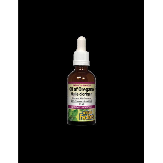 Oil Оf Oregano Organic/ Риган органик (масло) 30 mg х 60 ml/ 375 дози Natural Factors