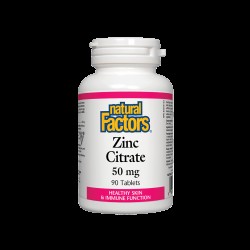 Zinc Citrate / Цинк (цитрат) 50 mg х 90 таблетки Natural Factors