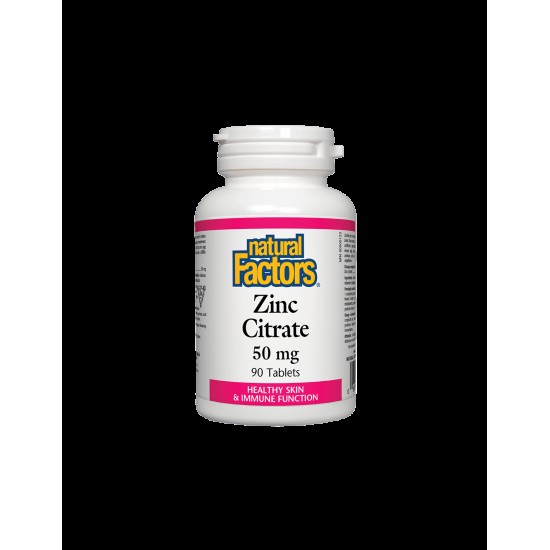 Zinc Citrate / Цинк (цитрат) 50 mg х 90 таблетки Natural Factors