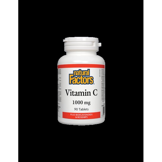 Vitamin C 1000 mg Bioflavonoids and Rosehips / Витамин С 1000 mg с Шипка и Биофлавони x 90 таблетки Natural Factors