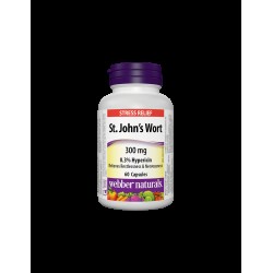 St. Johns Wort / Жълт кантарион, 300 mg, 60 капсули Webber Naturals