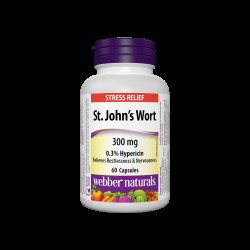 St. Johns Wort / Жълт кантарион, 300 mg, 60 капсули Webber Naturals