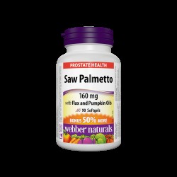 Saw Palmetto With Flax And Pumpkin Oils / Сао палметто (с ленено и тиквено масло), 90 софтгел капсули