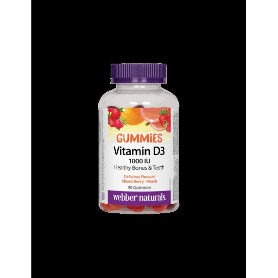 Vitamin D3 Gummies / Витамин D3, 1000 IU, 90 желирани таблетки