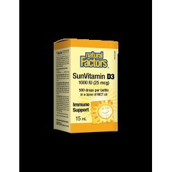 Vitamin D3/ Витамин D3 1000 IU x 15 ml / 500 дози Natural Factors