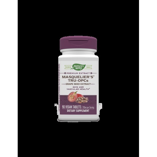 Masquelier's® Tru-OPCs™ Grape Seed Extract / Екстракт от гроздово семе, 90 таблетки Nature’s Way