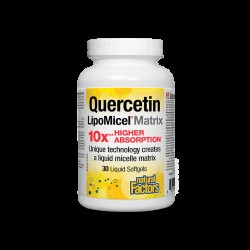 Quercetin LipoMicel Matrix 10 X Higher Absorption / Кверцетин, 250 mg, 30 софтгел капсули Natural Factors