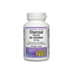 Activated Charcoal / Активен въглен, 90 софтгел капсули Natural Factors