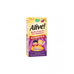 Alive! Multi-Vitamin for Children Gummies / Алайв! Мултивитамини за деца, 30 желирани таблетки Nature’s Way