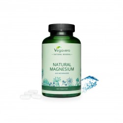 Natural Magnesium/ Натурален морски магнезий, 180 таблетки, 100% Vegan Vegavero