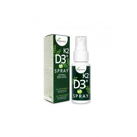 K2 + D3 Spray/ Витамин К2 + D3/ Орален спрей, 25 ml, 125 дози, 100% Vegan