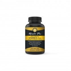 Manuka Plus High Strength Vitamin D3 25 µg  Energy & Immune Boost / Формула за силен имунитет с мед от манука, 30 капсули