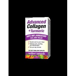 Advanced Collagen + Turmeric / Колаген и куркума за здравето на ставите, 30 мини каплети Webber Naturals