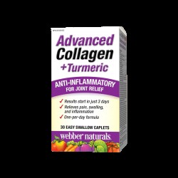 Advanced Collagen + Turmeric / Колаген и куркума за здравето на ставите, 30 мини каплети Webber Naturals