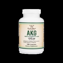 AKG (Alpha Ketoglutaric Acid) / Алфа-кетаглутарова киселина, 180 капсули Double Wood