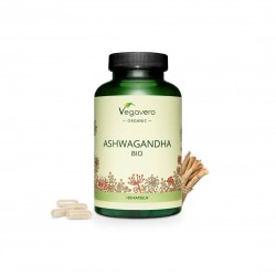 Ashwagandha BIO/ Био Ашваганда, 180 капсули, 100% Vegan Vegavero