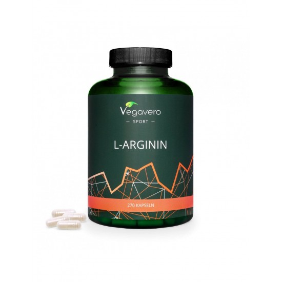 L-Arginin/ Л-Аргинин, 270 капсули, 100% Vegan Vegavero