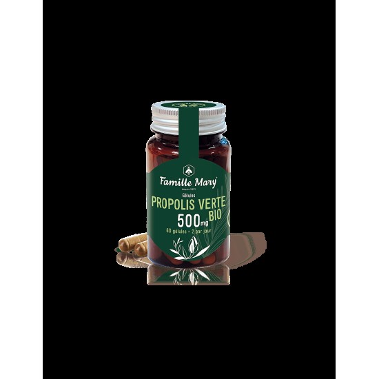 Propolis Verte BIO / Био зелен прополис 500 mg, 60 капсули Famille Mary