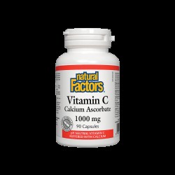 Vitamin C / Витамин С (калциев аскорбат), 1000 mg, 90 капсули Natural Factors