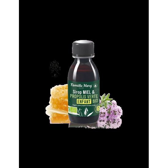 Sirop Miel & Propolis Verte Enfant Bio / Сироп за деца с пчелен мед и зелен прополис (органик), 125 ml Famille Mary