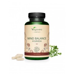 Mind Balance Ayurveda Bio, 120 капсули, 100% Vegan Vegavero