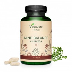 Mind Balance Ayurveda Bio, 120 капсули, 100% Vegan Vegavero