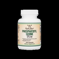 Phosphatidyl serine/ Фосфатидилсерин, 300 mg, 120 капсули Double Wood