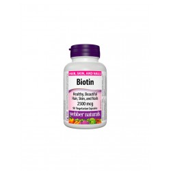 Biotin / Биотин, 2500 µg, 90 капсули Webber Naturals