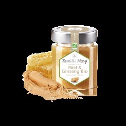 Miel & Ginseng Bio / Био мед от горски цветя + женшен, 170 g Famille Mary