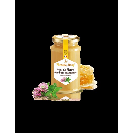 Miel de fleurs des bois et champs /Пчелен мед букет от полски и горски цветя и билки, 360 g Famille Mary