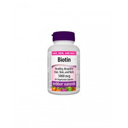 Biotin / Биотин, 5000 mcg, 60 капсули Webber Naturals