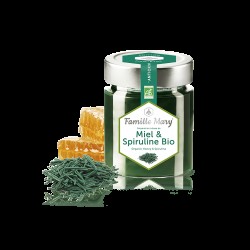 Miel & Spiruline Bio /  Био акациев мед + спирулина, 170 g Famille Mary