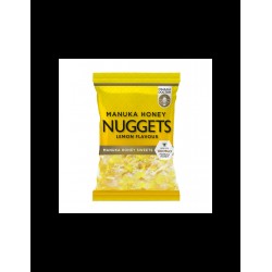 Manuka Honey Nuggets Lemon Flavour made with 100 MGO Manuka Honey / Бонбони за смучене с мед от манука с вкус на лимон, 120 g